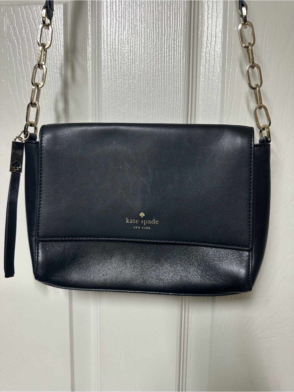 Kate Spade Black Leather Crossbody Purse/Bag